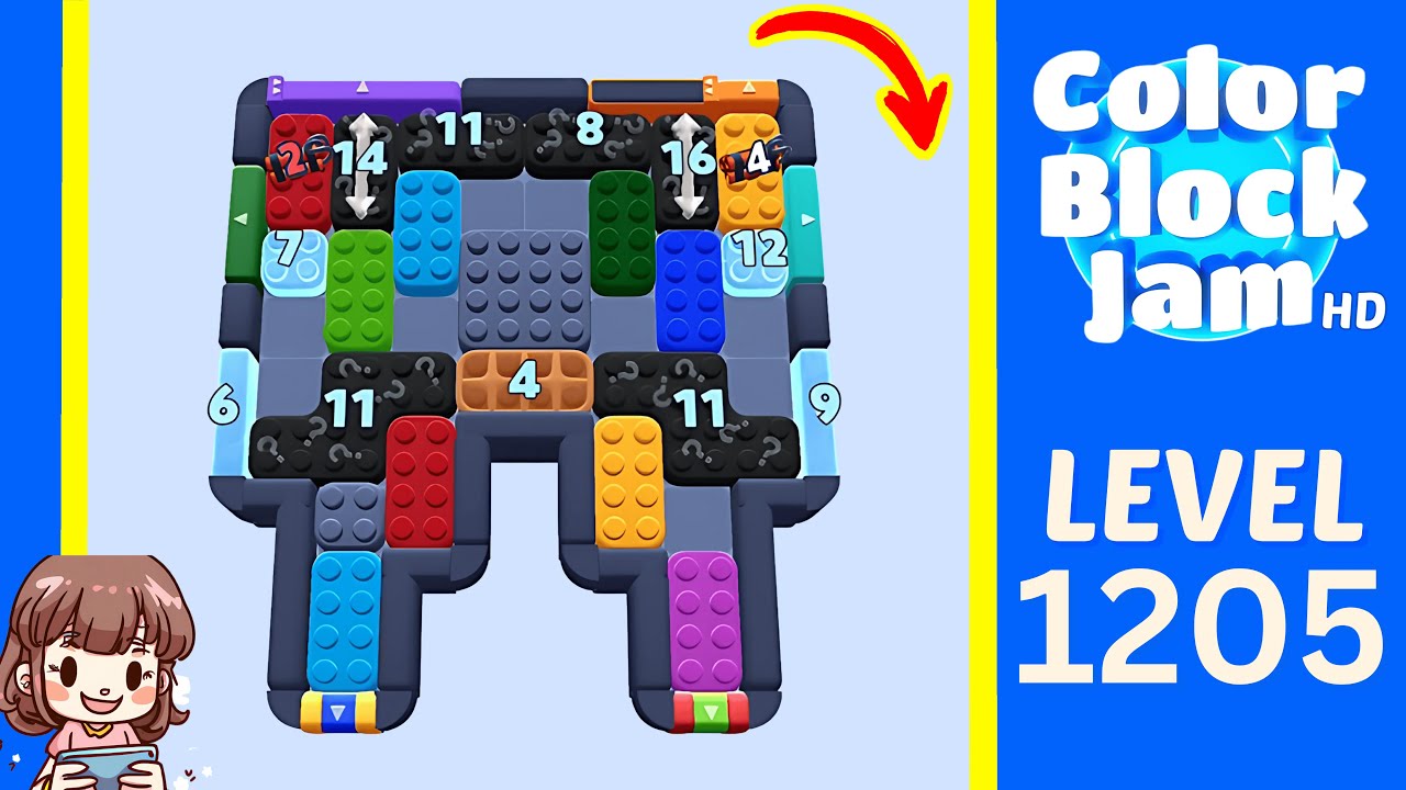 Color Block Jam Level 1125 (1126) | Every Puzzle Solved! 🎯 - YouTube