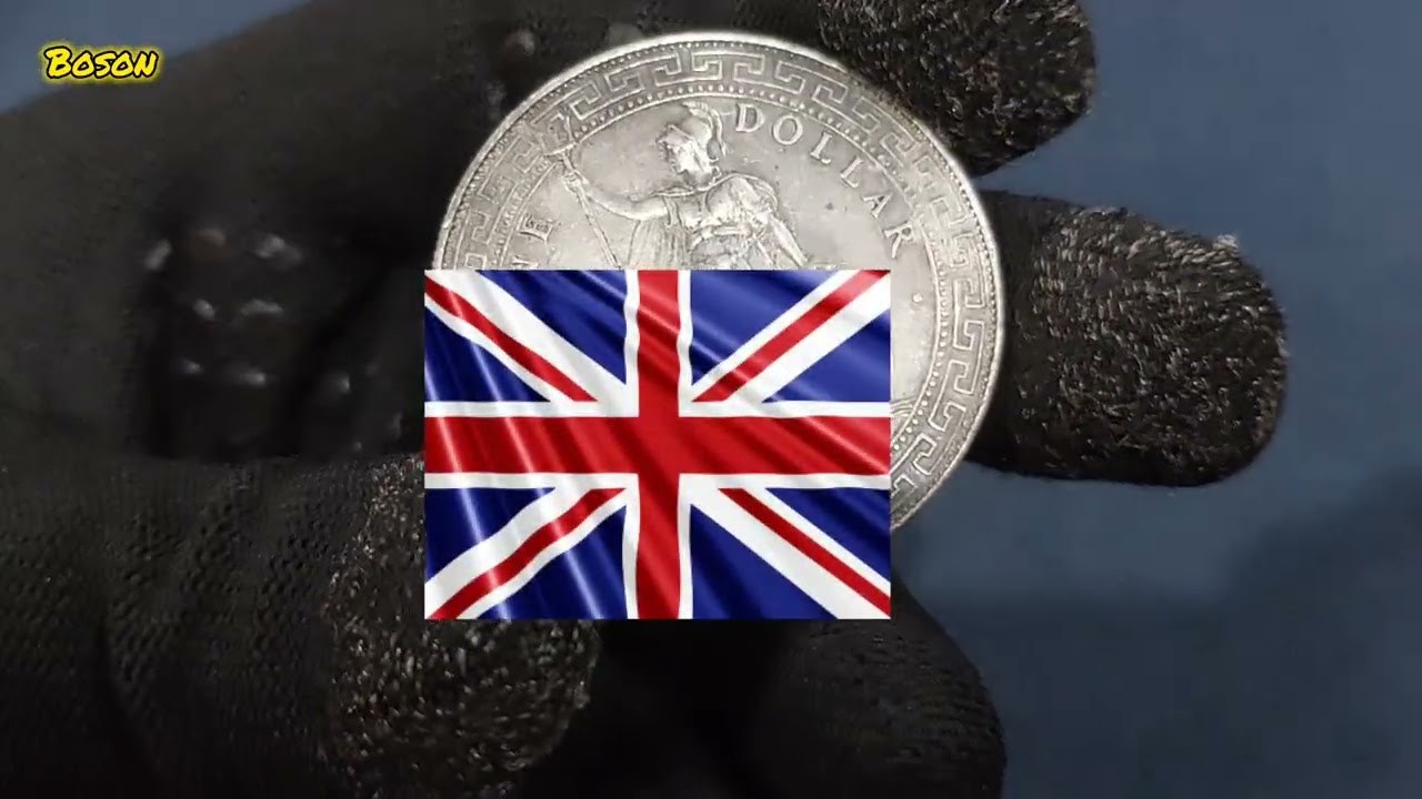 英国贸易一圆银币British Trade Dollar silver coin syiling perak
