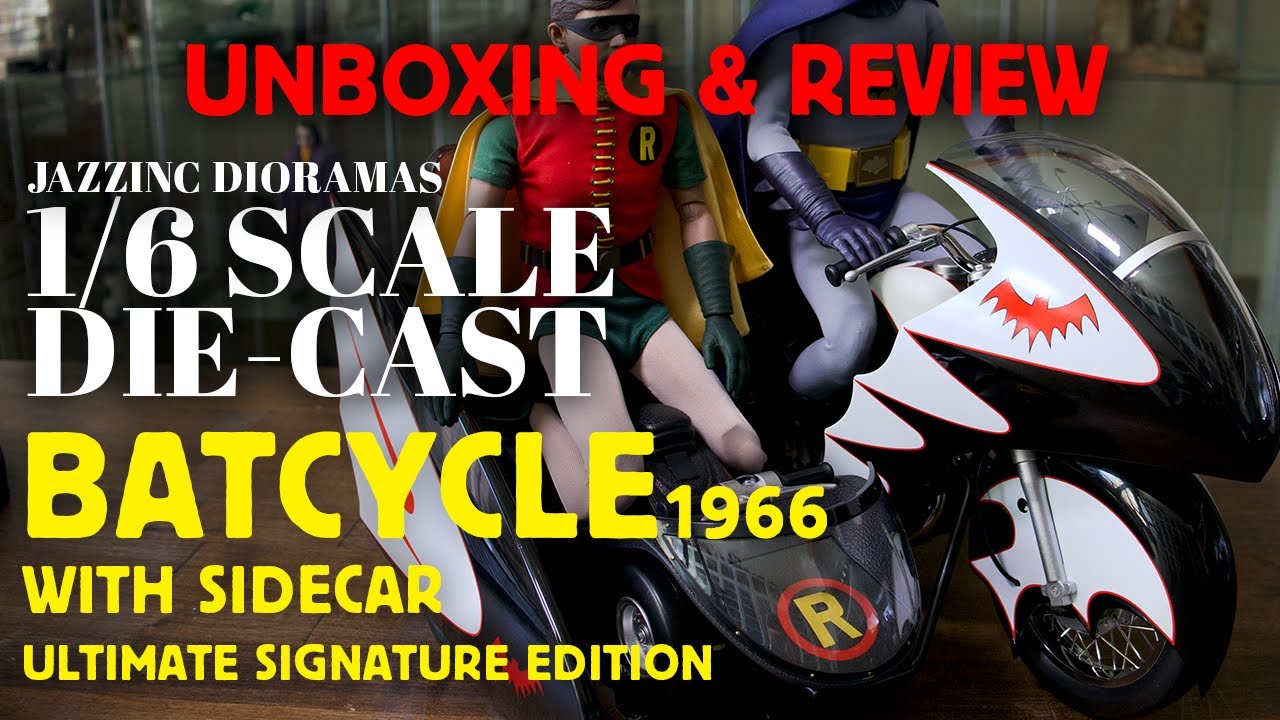 Unboxing & Review] BATMAN 1966 BATCYCLE : 1/6-scale die-cast