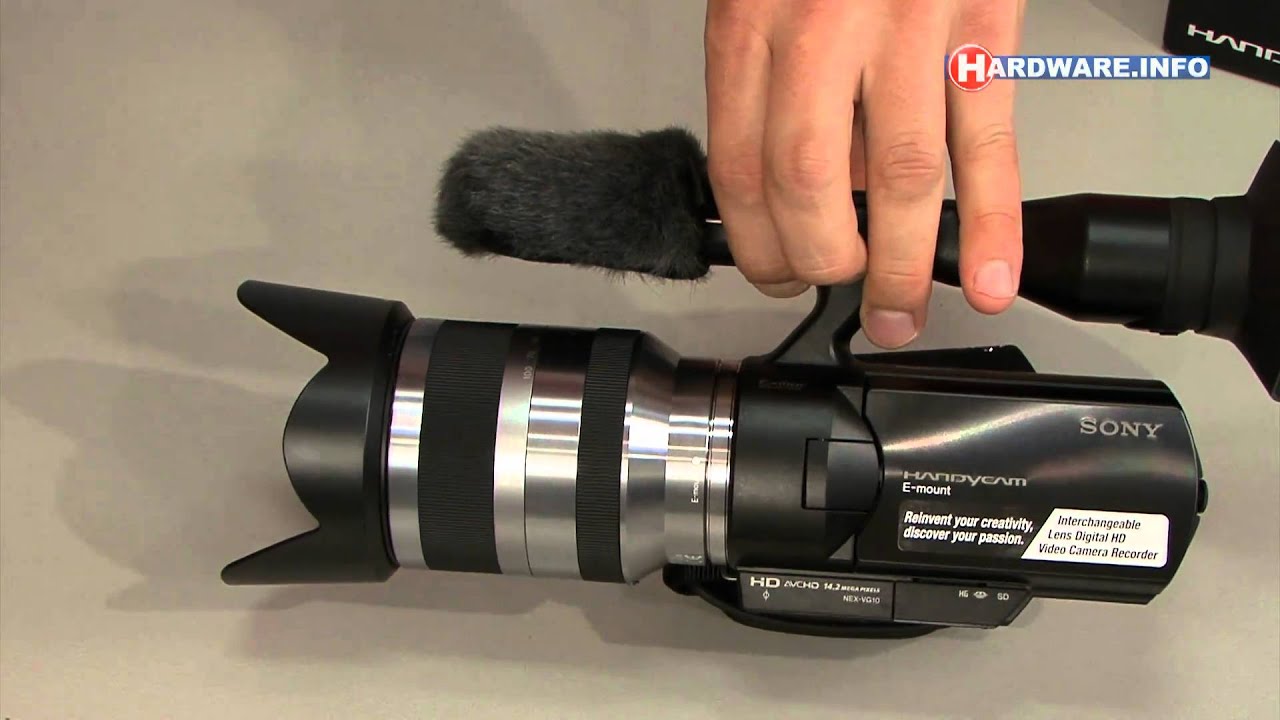 Sony NEX-VG10 unboxing and first look - YouTube