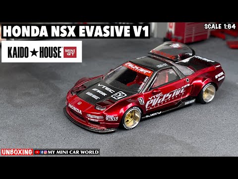 MY MINI CAR WORLD』UNBOXING MINI GT 1/64 HONDA NSX EVASIVE V1