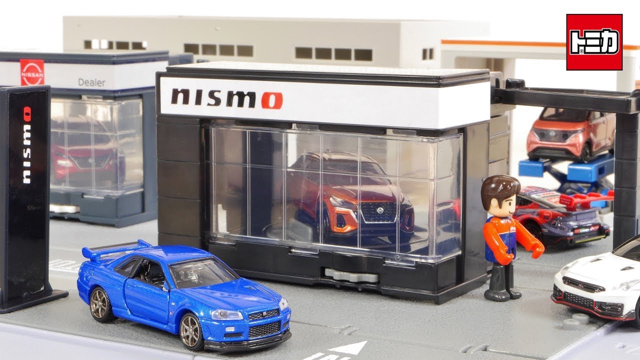The explosive birth!! Limited Tomica Town! NISMO Shop with GT-R