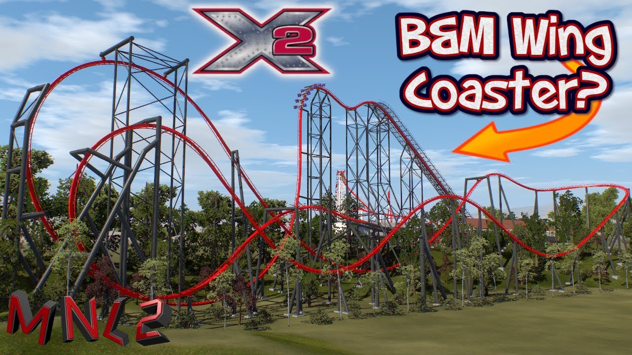 X2 as a B&M Wing Coaster - YouTube