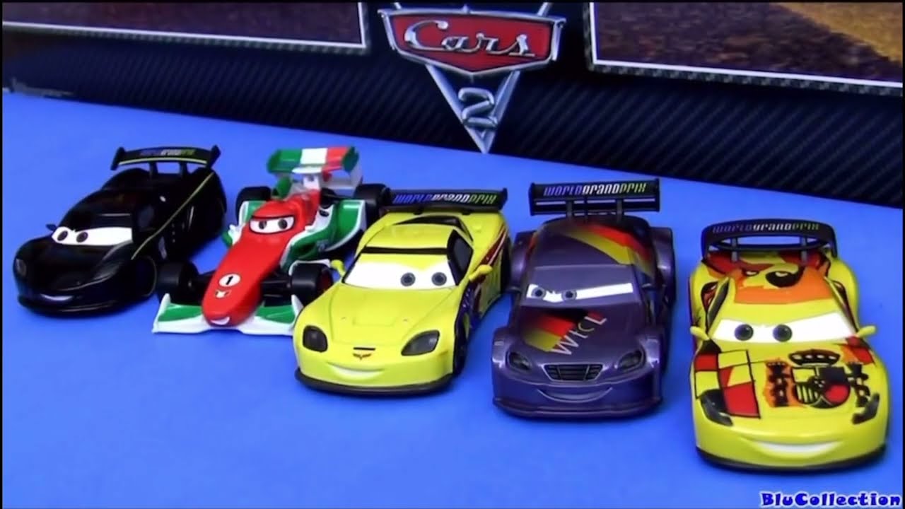 Disney Cars Disney Store World Grand Prix Racer & Crew Chiefs 10