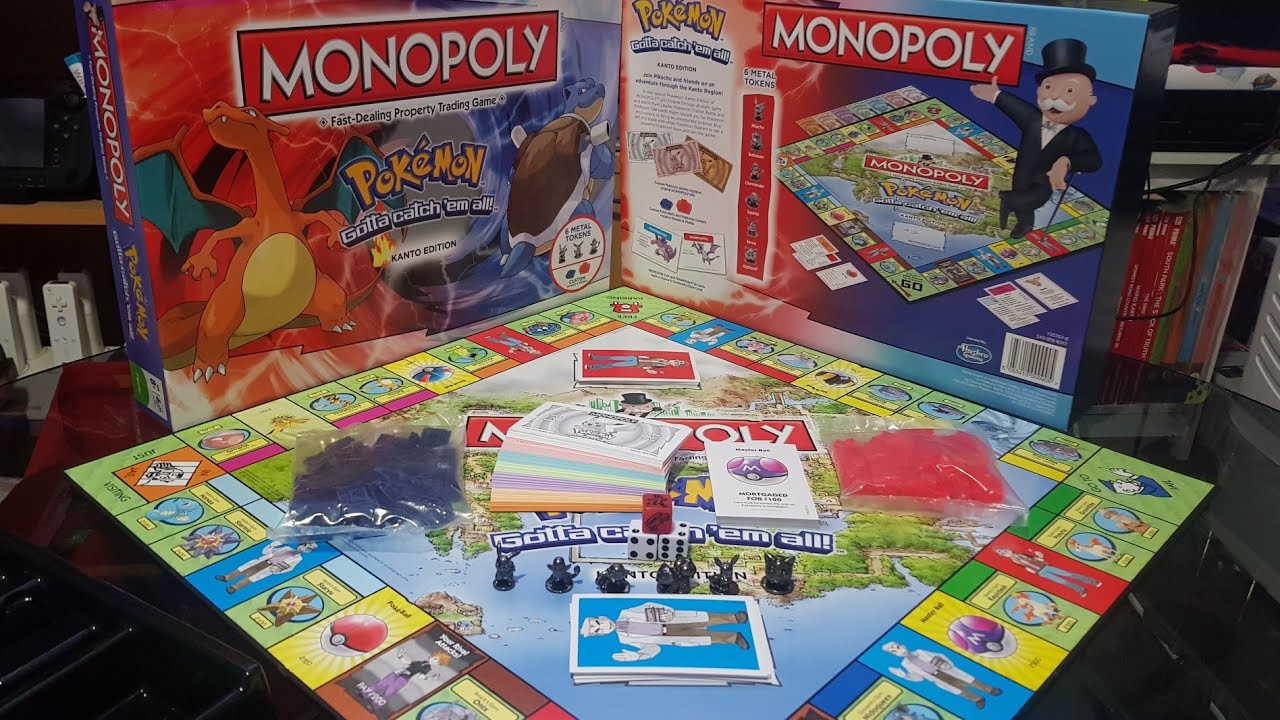 Unboxing Pokemon Monopoly Kanto Edition - YouTube