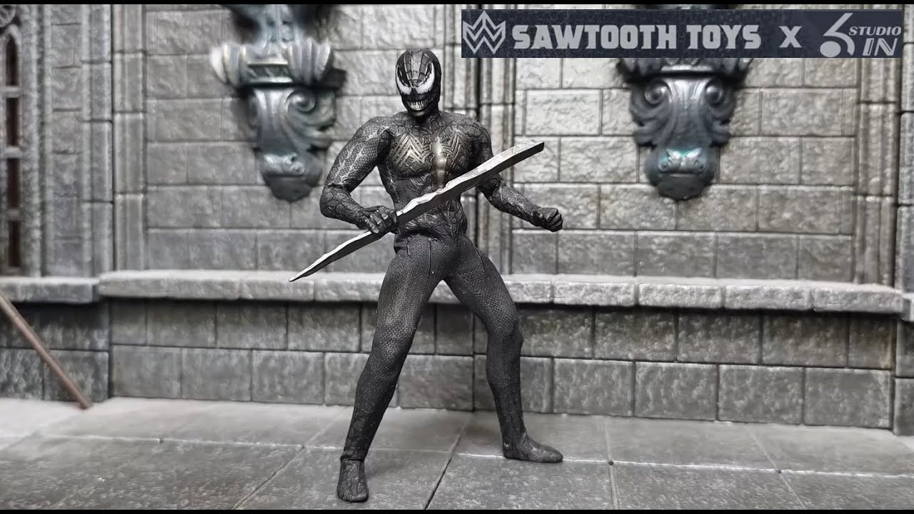 共生体 毒液 SAWTOOTH TOYS X 6in studio-1/12 Symbiotic Variant STM