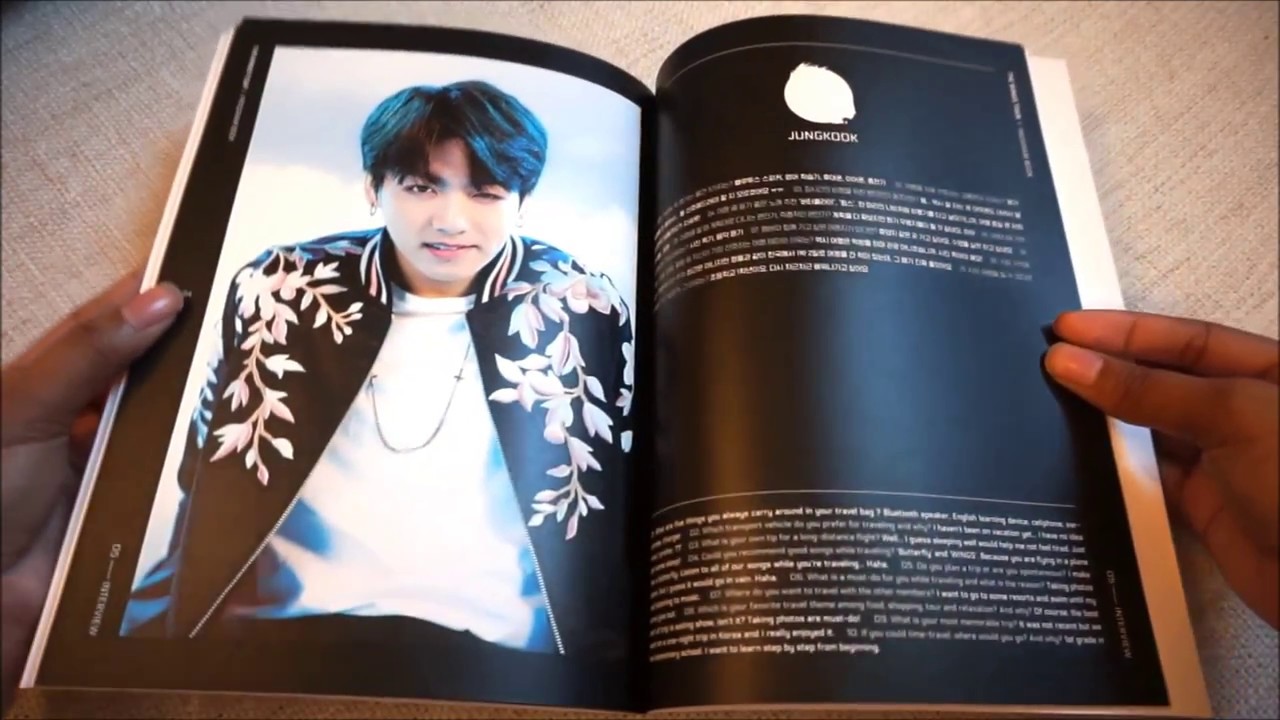 방탄소년단 BTS Wings Tour Program Book Unboxing - YouTube