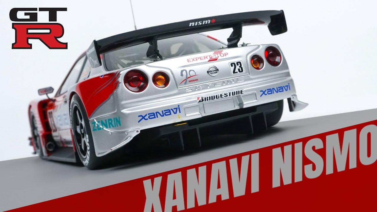 Unboxing Nissan GT-R, Xanavi Nismo. 2003 JGTC. Diecast car 1/18 by