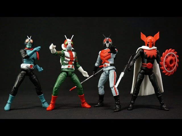 SHODO 仮面ライダーVS 全4種 仮面ライダー旧1号 仮面ライダーV3 仮面