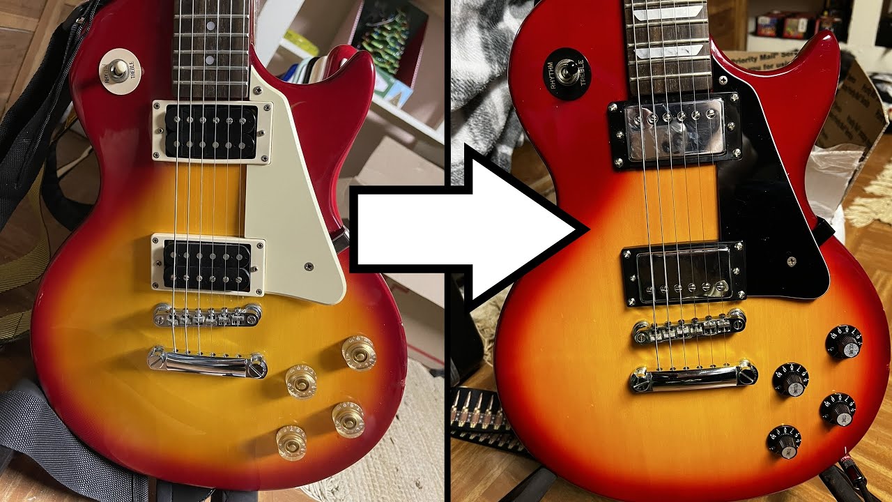 Epiphone Les Paul 100 - Pickup Upgrade & Extreme Makeover! - YouTube
