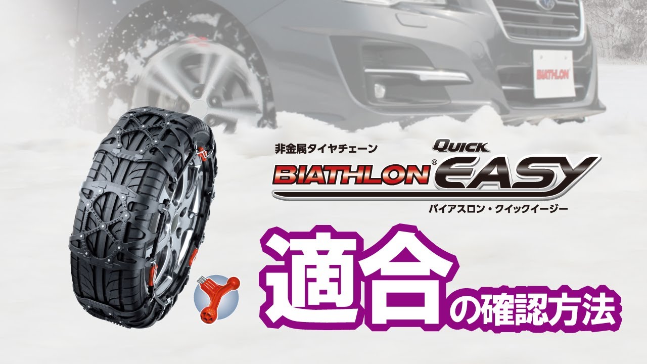 QE6L 非金属タイヤチェーン バイアスロンクイックイージー (R80
