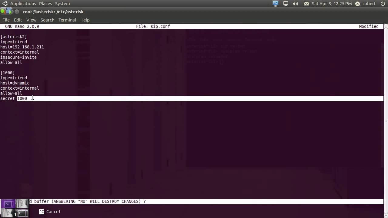 Asterisk 1.8 SIP Trunking - YouTube