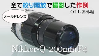 Video examples taken with the aperture open / AI Nikkor-Q 200mm F4