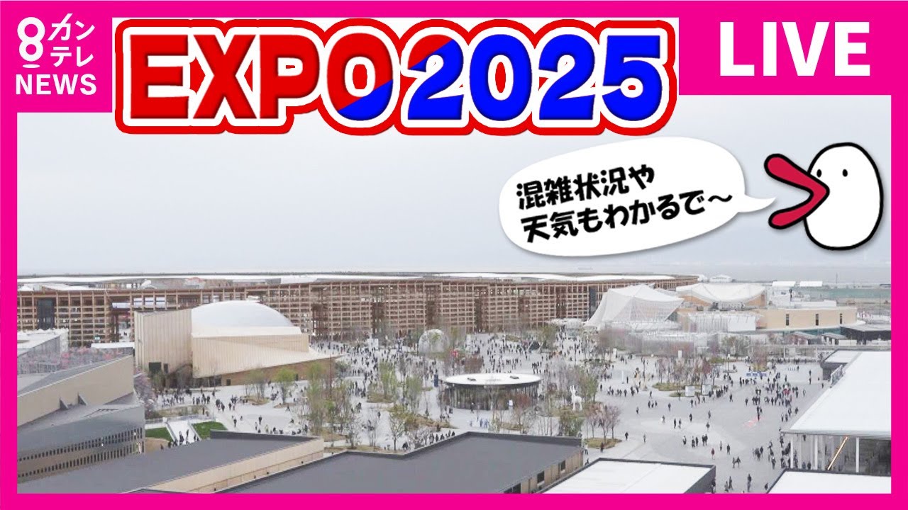 LIVE】8/15（金）万博会場の混雑具合は…「東ゲート」付近 大阪・関西