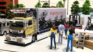 コマ撮り】大迫力！デコトラ登場！！みんなの視線を奪いまくる1日に