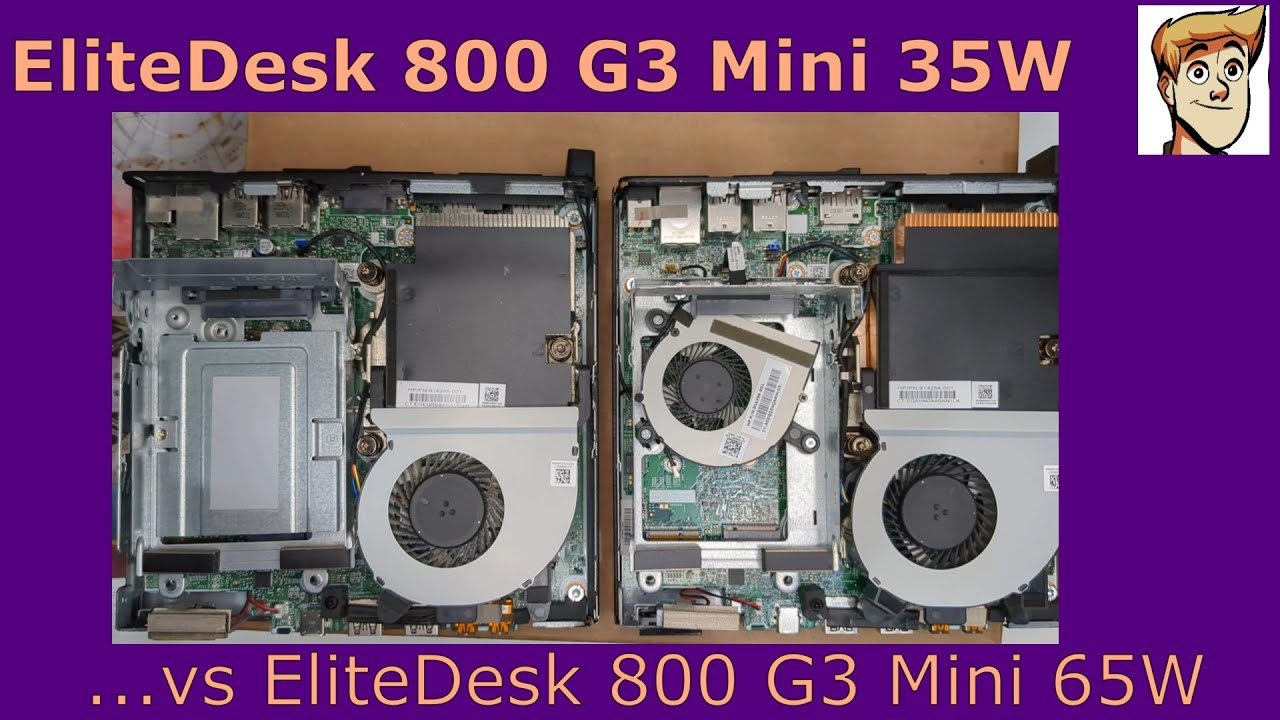 HP EliteDesk 800 G3 Mini 35W vs 65W - YouTube