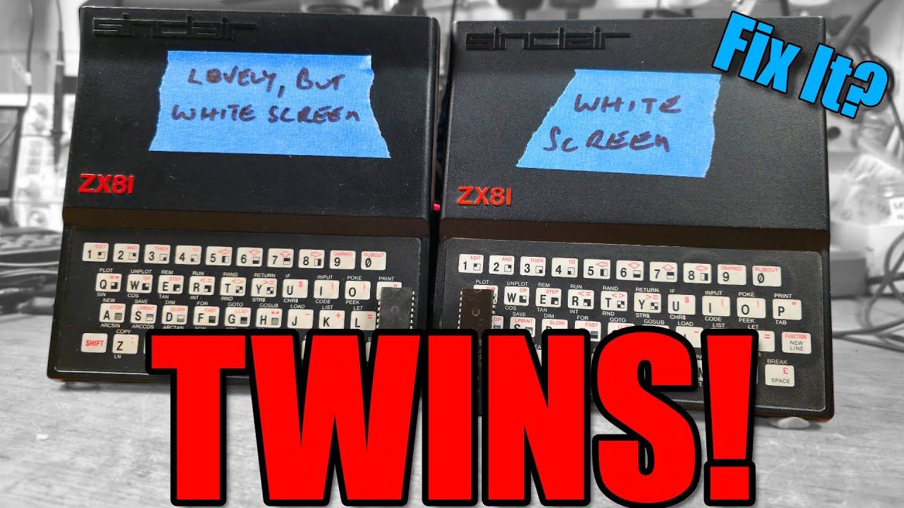 Double ZX81 Repair: The White Screen Mystery - YouTube