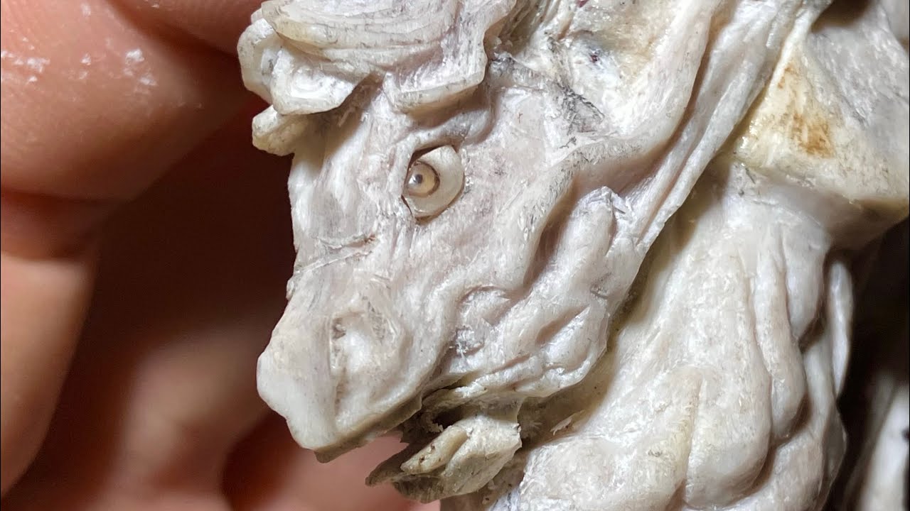 鹿正洞の根付用目玉の象嵌工程/All inlay-work process of eyeballs by