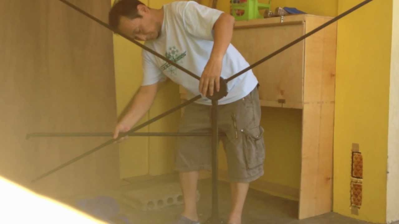 携帯型スクリーン EPSON 80インチの組み立て[ELPSC21B] - YouTube