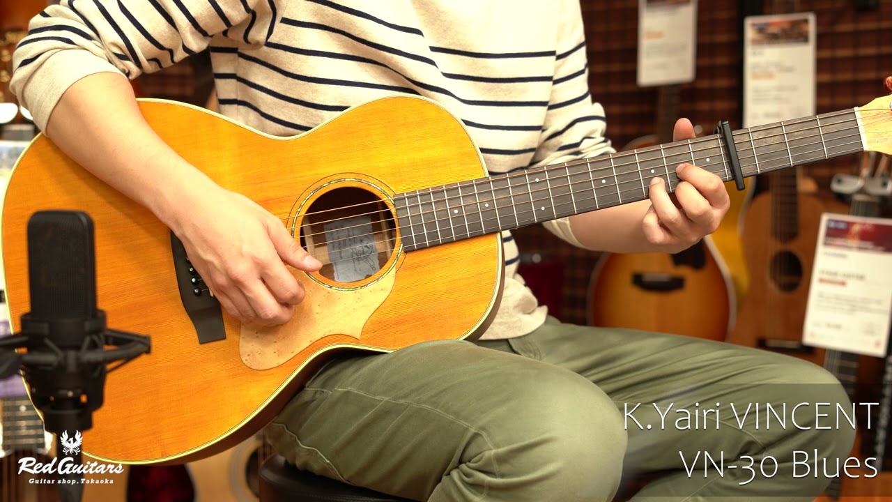 Red Guitars - K.Yairi VINCENT / VN-30 Blues - YouTube