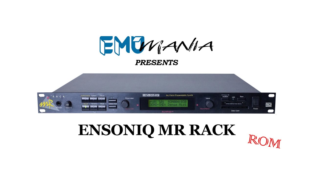 ENSONIQ MR RACK - ROM-SOUND PRESET DEMO - YouTube