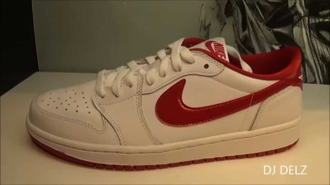 Air Jordan 1 OG Retro Low White Varsity Red Low Sneaker Review