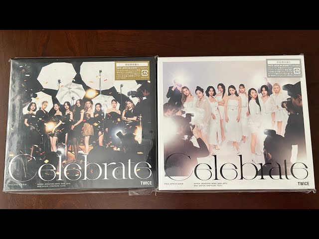 Unboxing] TWICE - Celebrate Versions A & B Albums - YouTube
