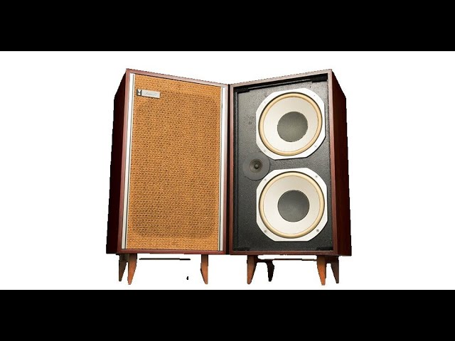 Vintage JBL Lancer L77 Stereo Speakers w New Orange Covers