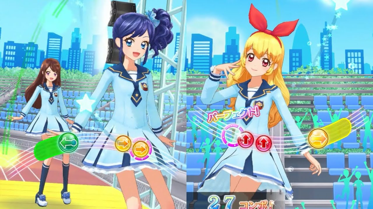 アイカツオンパレード！】1,2,Sing for You!_☆3_いちご・あおい・蘭