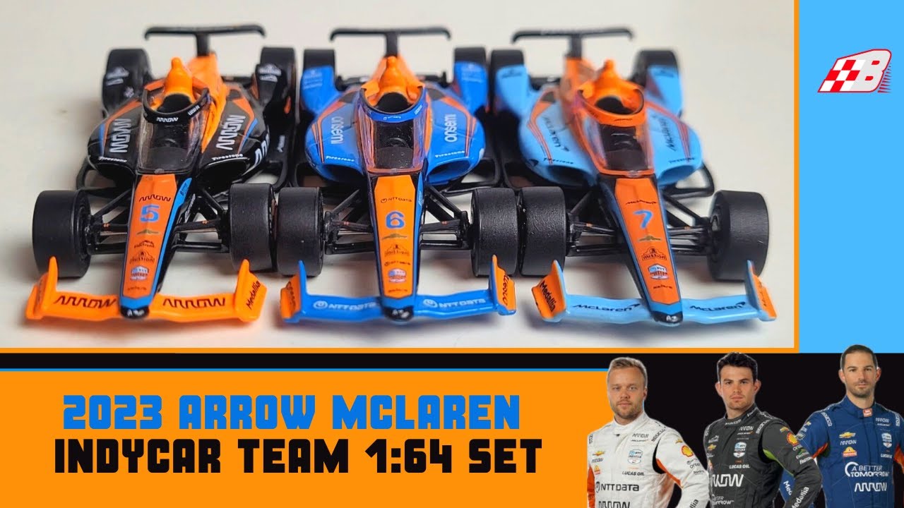 TRIPLE DIE-CAST REVIEW** 2023 Arrow McLaren INDYCAR Team 1:64 Set
