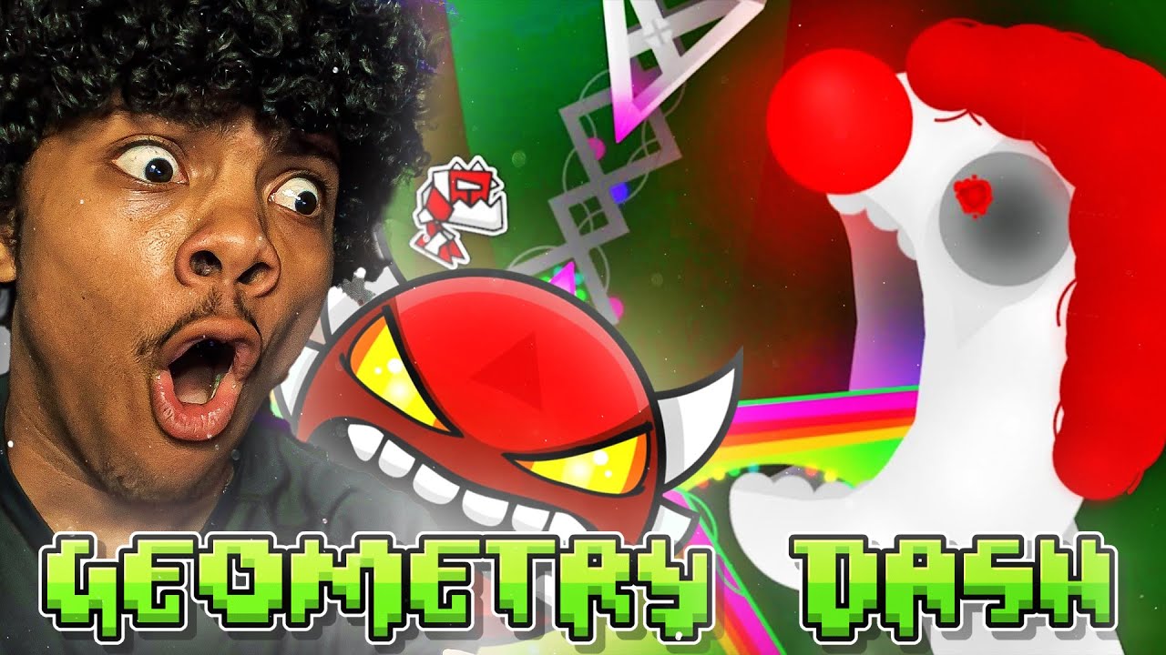 REACTING TO THE MOST ICONIC INSANE DEMONS IN GEOMETRY DASHthen