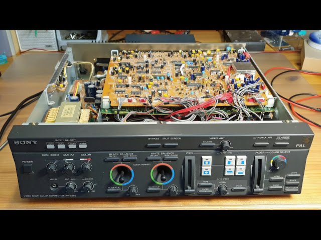 Sony XV-C900 analog video multi color corrector repairs - YouTube