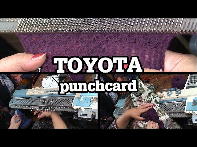 💙トヨタ編み機 エレナ7💙】パンチカードでタック ｜TOYOTA K747