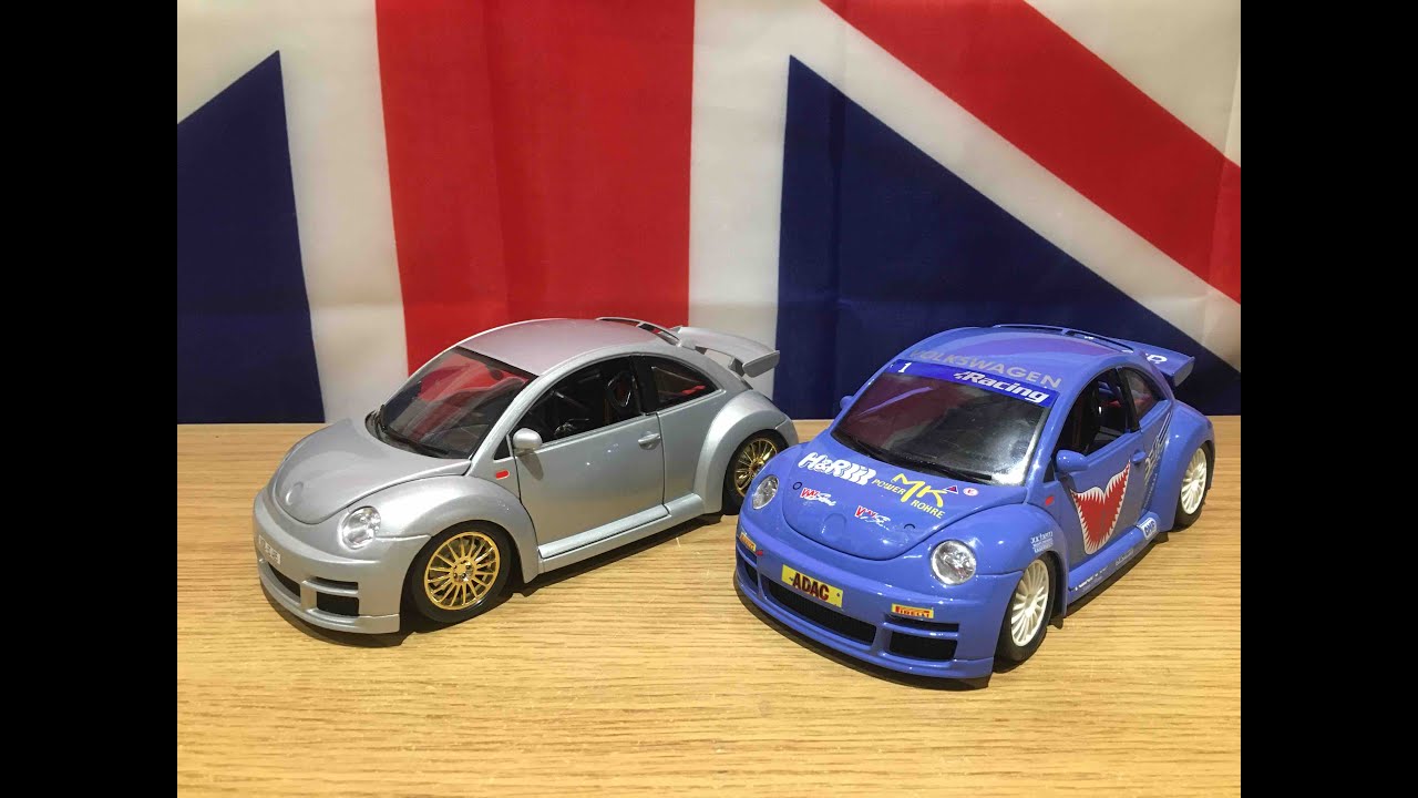 1:18 Burago 1999 Volkswagen New Beetle CUP - YouTube