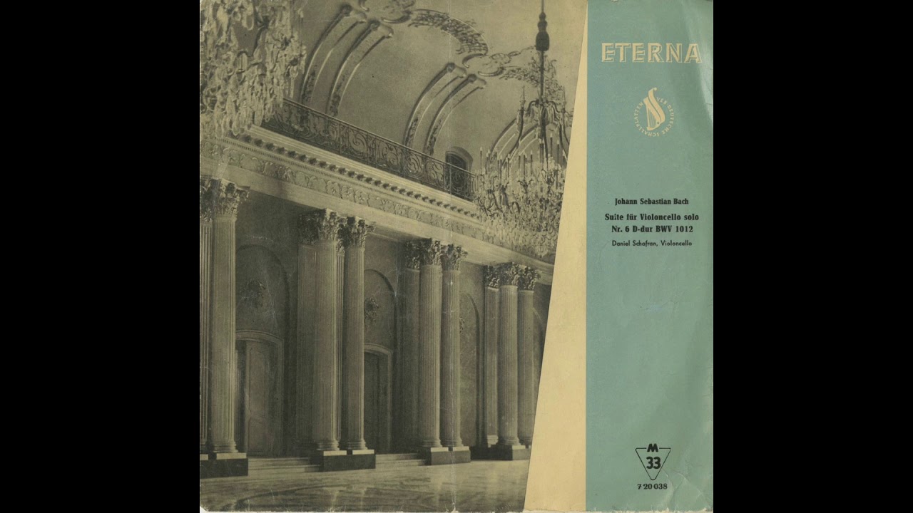 Silent Tone Record/バッハ：無伴奏チェロ組曲6番BWV.1012/ダニール