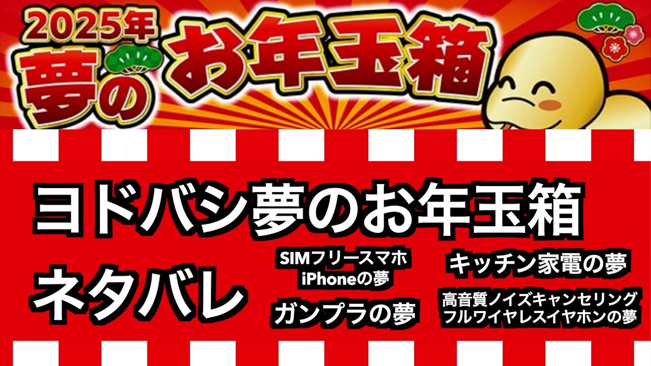 2025福袋】ヨドバシカメラ夢のお年玉箱ネタバレ集（ガンプラの夢、i