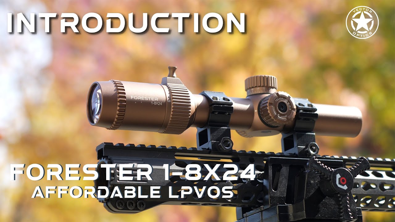 Vector Optics Forester 1-8x24 VFD-3 Rifle Scope - Black