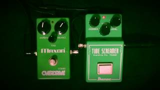 Analog.man True Vintage TS808 vs Maxon OD808 Overdrive | Sound