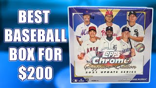 BEST BASEBALL BOX UNDER $200 | 2021 Topps Chrome Update Sapphire