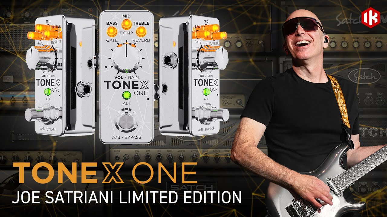 Joe Satrianiの魂を具現化！限定版IK MULTIMEDIA TONEX ONEペダルが