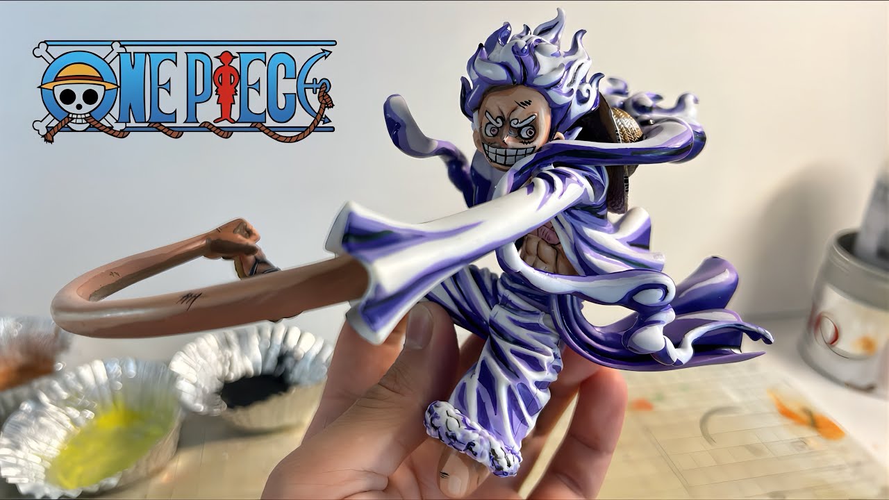 ワンピース】ニカフィギュアをさらにかっこよく塗ってみた結果… - YouTube