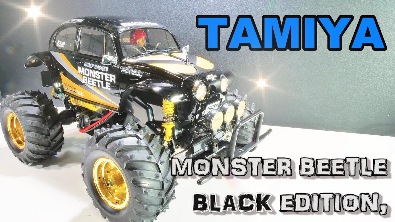 Don't run it outside] TAMIYA Monster Beetle Black Edition - YouTube