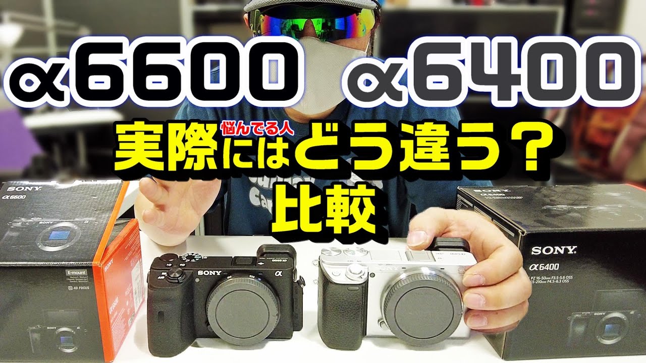 SONY【α6600】vs【α6400】迷ってる人用の比較！おすすめミラーレス一眼
