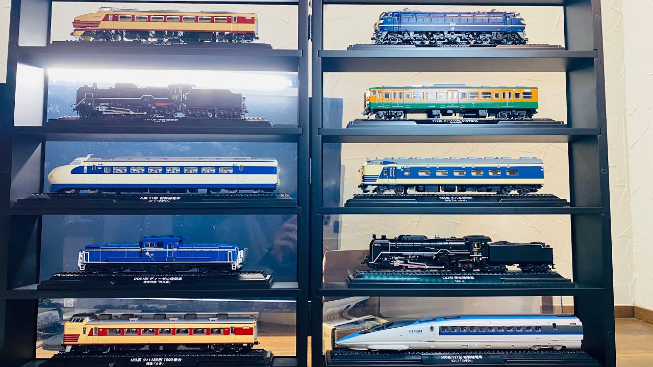 500系521形新幹線のぞみディスプレイケースも紹介！鉄道車両金属モデル