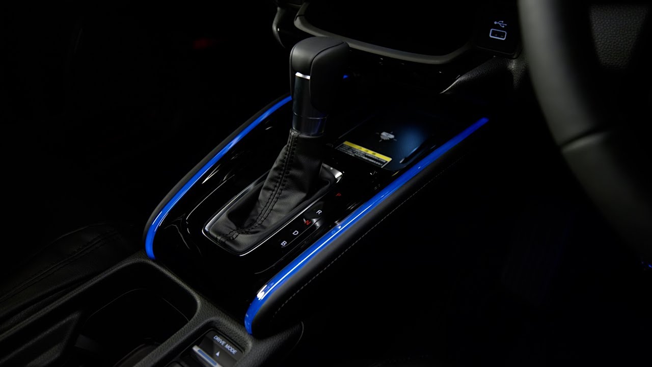 VEZEL】 純正アクセサリー センターコンソールイルミネーション - YouTube