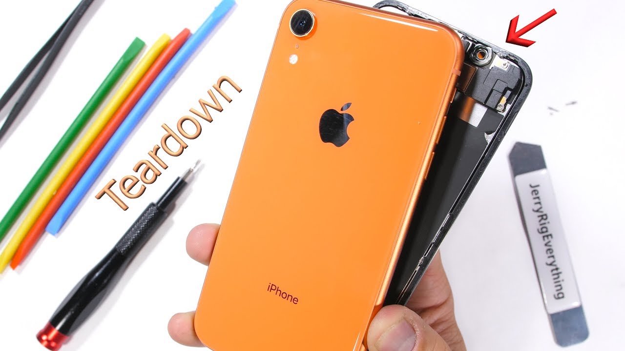 iPhone XR Teardown! - How to open the colored iPhone? - YouTube