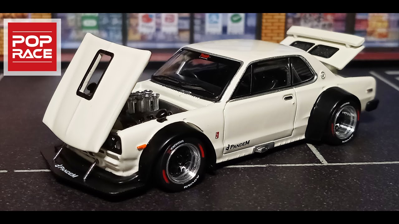 Skyline GT-R V8 Drift Hakosuka [White] - Pop Race - YouTube