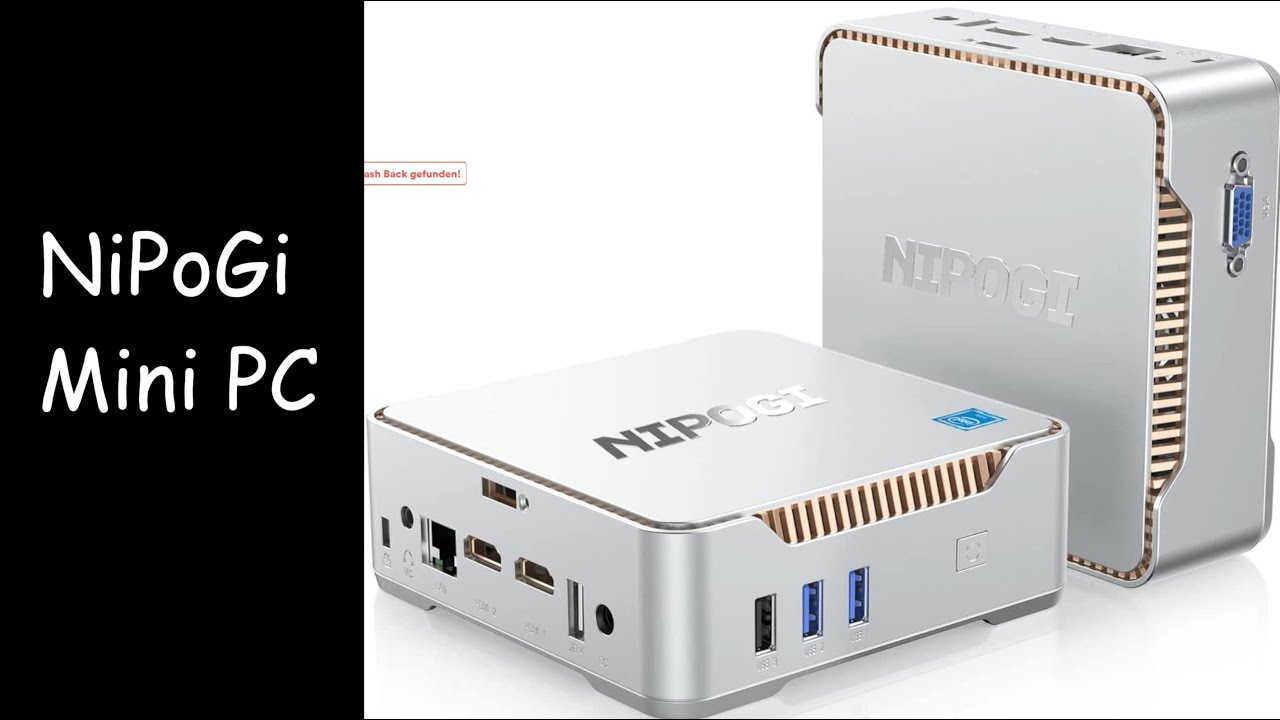 NiPoGi Mini PC, 8GB RAM DDR4 256GB M 2 Deutsch German - YouTube