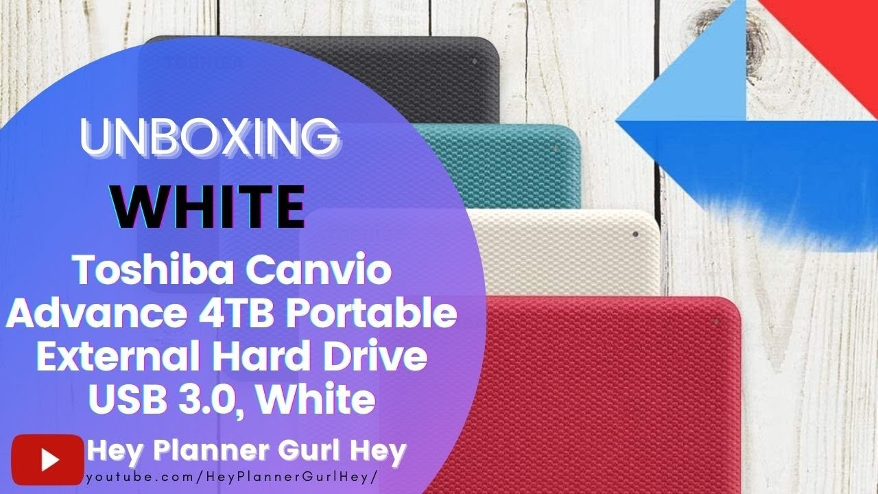 💜 Toshiba Canvio Advance 4TB Portable External Hard Drive - YouTube