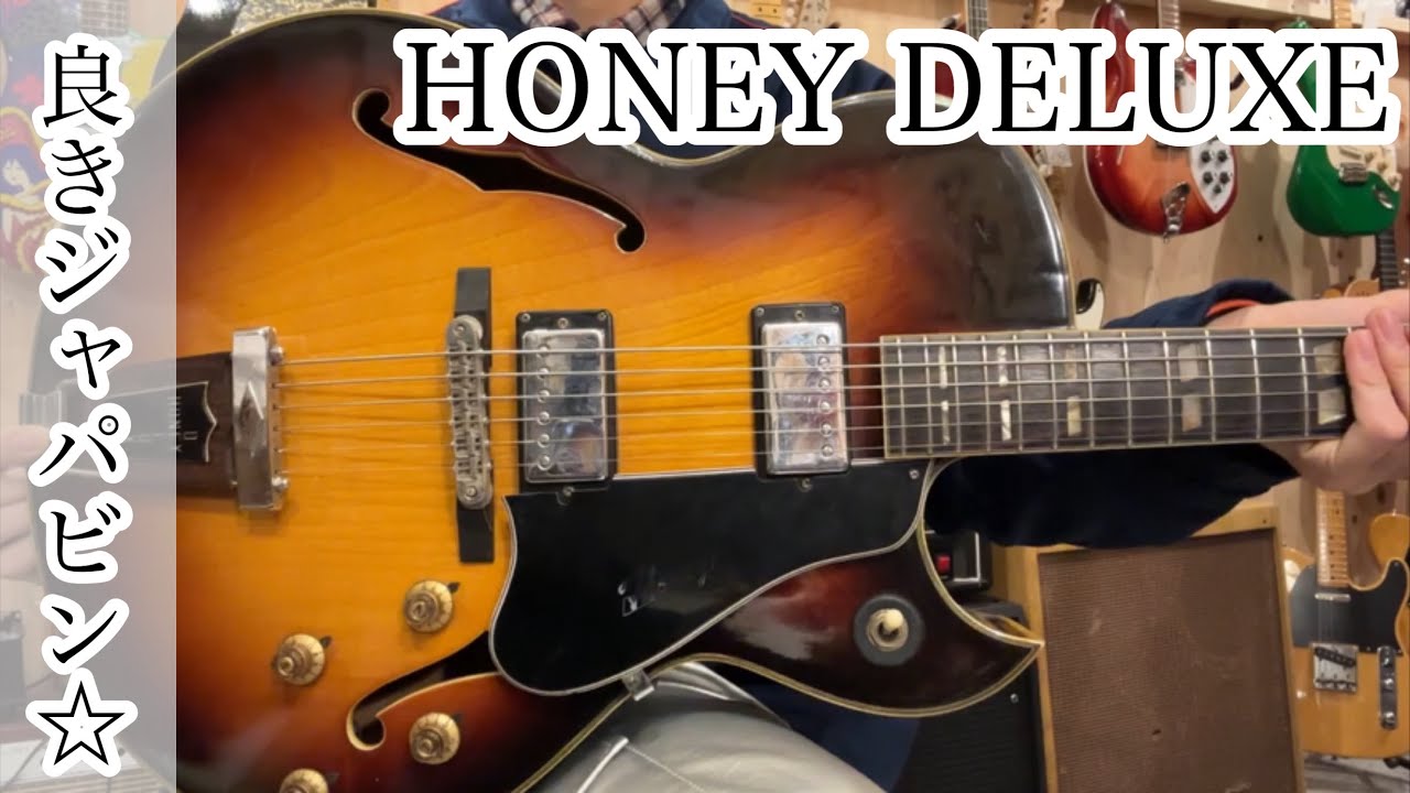 商品紹介動画】高級感あるジャパンビンテージ フルアコHONEY DELUXE